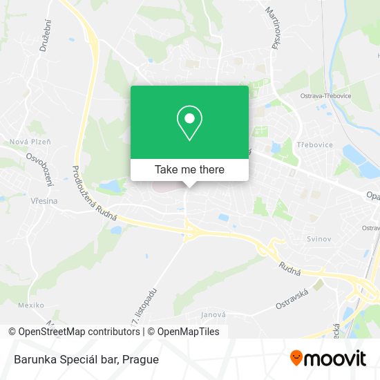 Карта Barunka Speciál bar