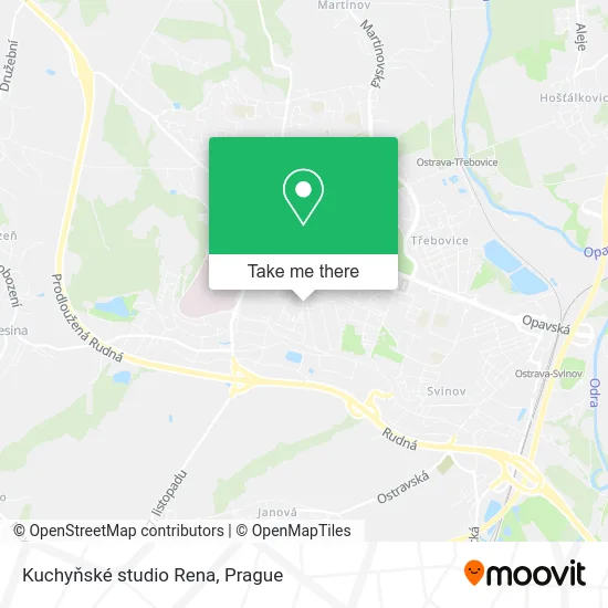 Kuchyňské studio Rena map