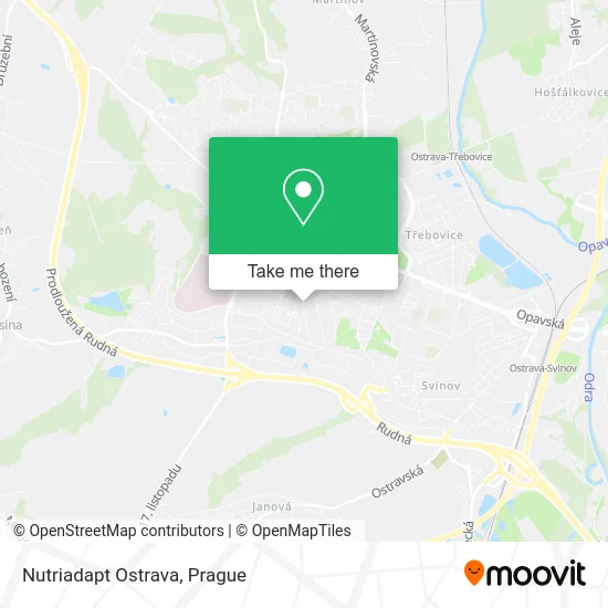 Карта Nutriadapt Ostrava