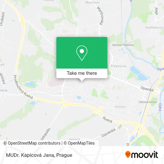 Карта MUDr. Kapicová Jana