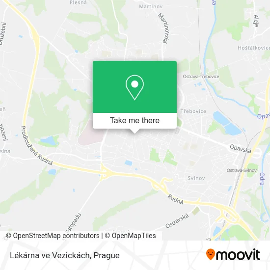 Карта Lékárna ve Vezickách