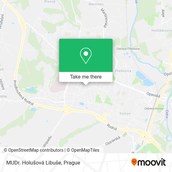 Карта MUDr. Holušová Libuše