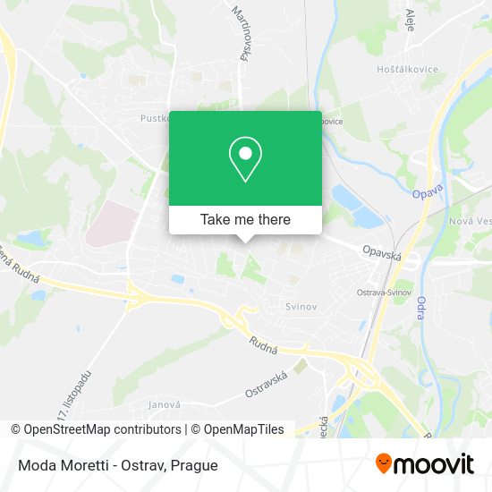 Карта Moda Moretti - Ostrav