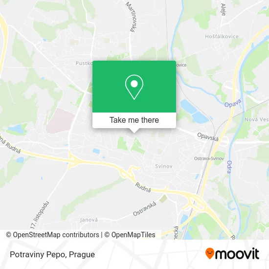 Карта Potraviny Pepo