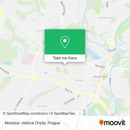 Карта Motobar Jedová Chýše