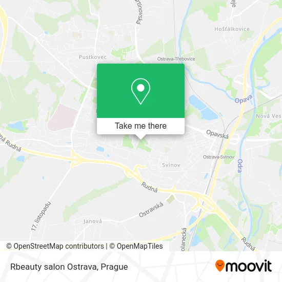 Карта Rbeauty salon Ostrava
