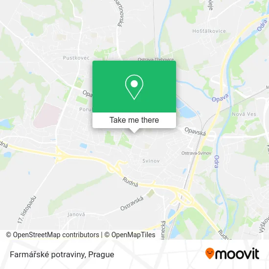 Карта Farmářské potraviny