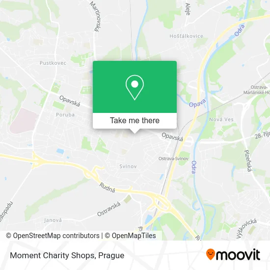 Карта Moment Charity Shops