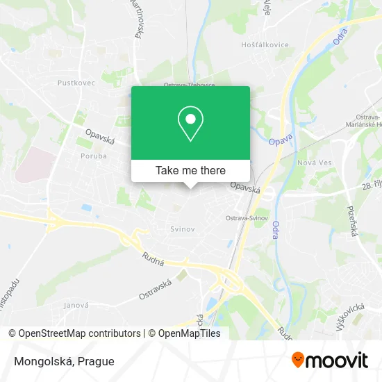 Карта Mongolská