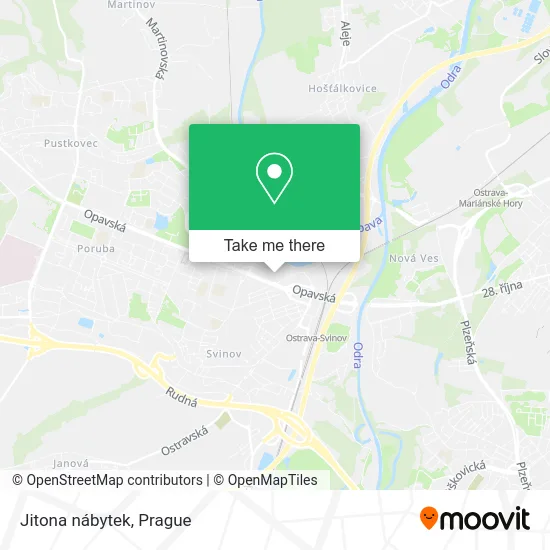Карта Jitona nábytek