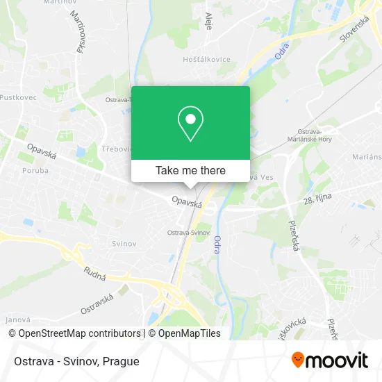 Карта Ostrava - Svinov