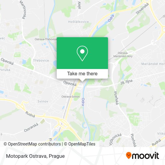 Карта Motopark Ostrava