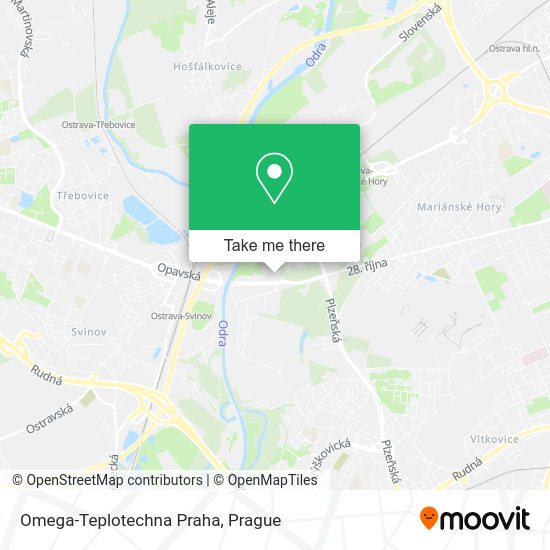 Карта Omega-Teplotechna Praha