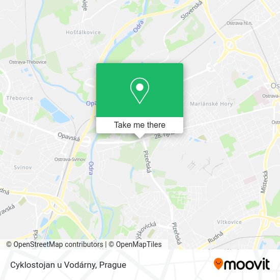 Карта Cyklostojan u Vodárny