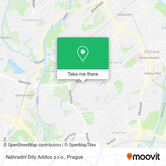 Карта Náhradní Díly Addos s.r.o.