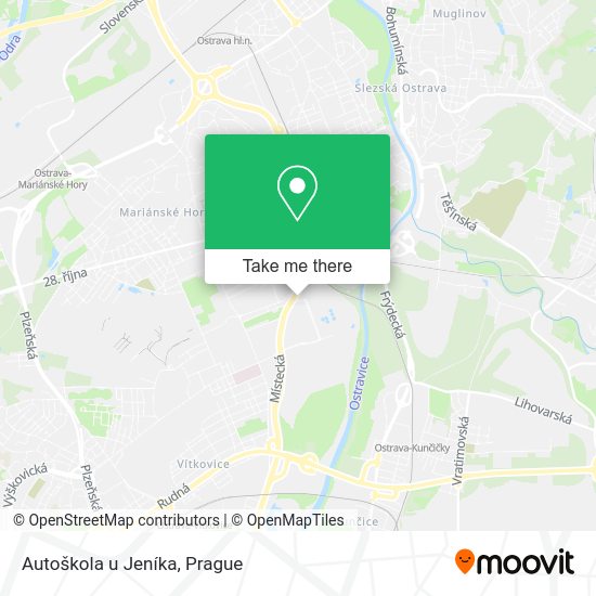 Карта Autoškola u Jeníka