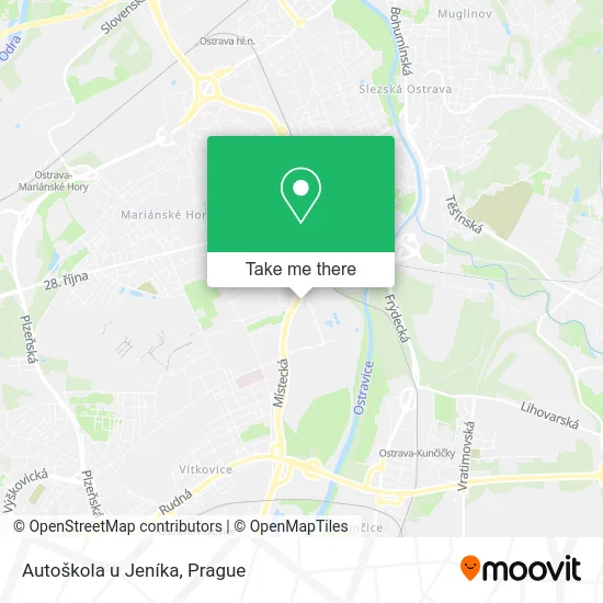 Карта Autoškola u Jeníka
