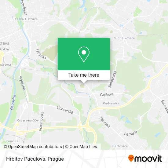 Карта Hřbitov Paculova