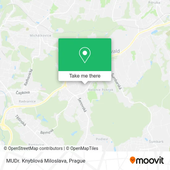 Карта MUDr. Knyblová Miloslava