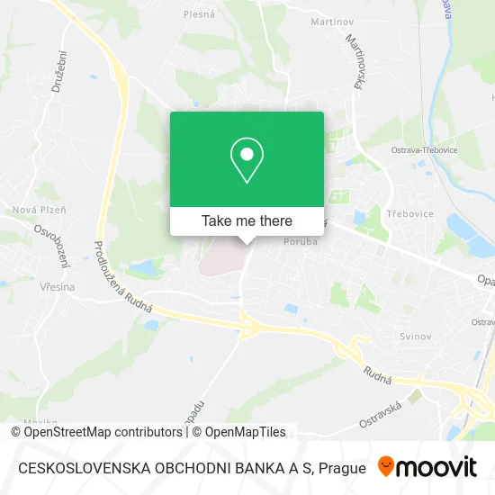 Карта CESKOSLOVENSKA OBCHODNI BANKA A S