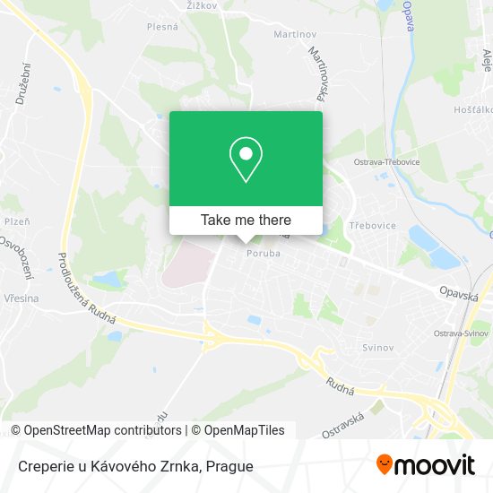 Карта Creperie u Kávového Zrnka