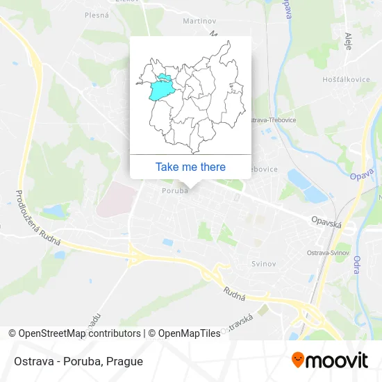 Карта Ostrava - Poruba
