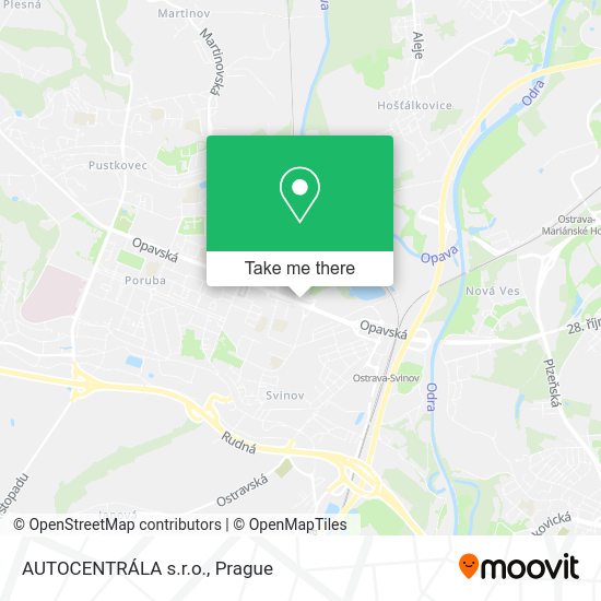 Карта AUTOCENTRÁLA s.r.o.