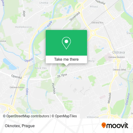 Oknotex map