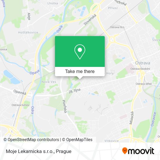 Карта Moje Lekarnicka s.r.o.