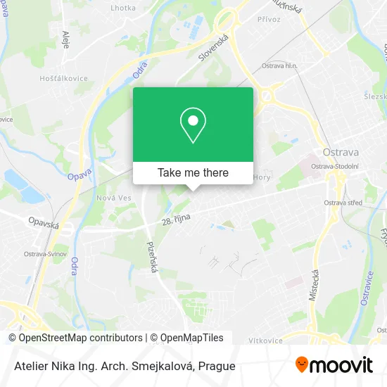 Карта Atelier Nika Ing. Arch. Smejkalová