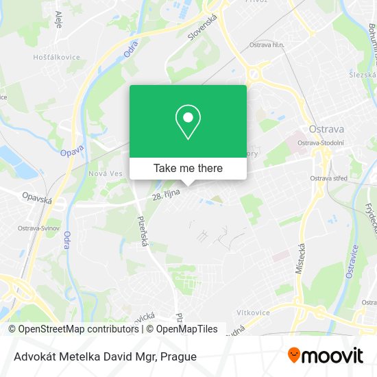 Карта Advokát Metelka David Mgr