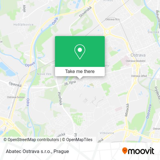 Карта Abatec Ostrava s.r.o.