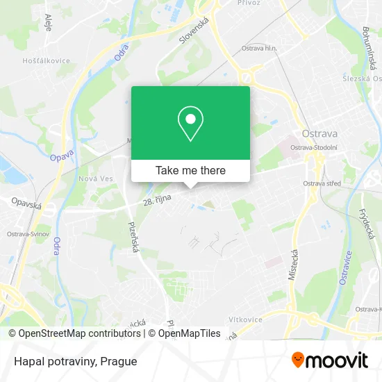 Карта Hapal potraviny