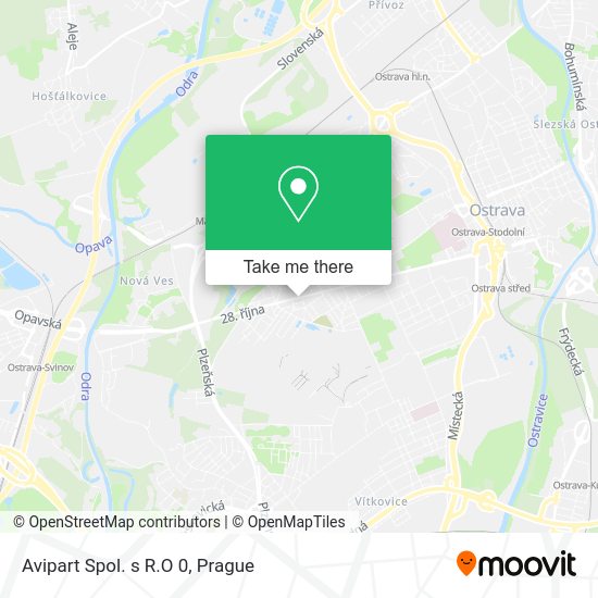 Карта Avipart Spol. s R.O 0