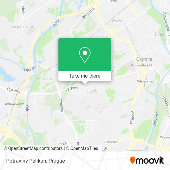 Карта Potraviny Pelikán