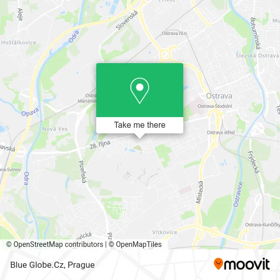 Карта Blue Globe.Cz