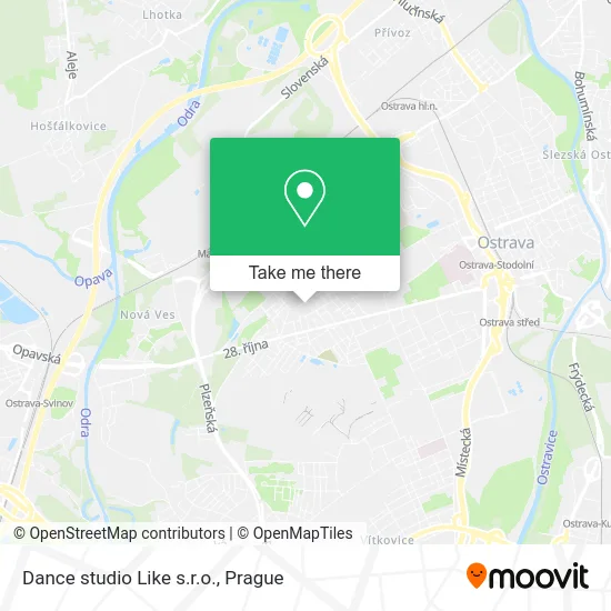 Карта Dance studio Like s.r.o.