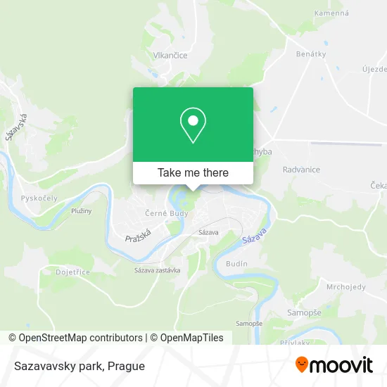 Карта Sazavavsky park