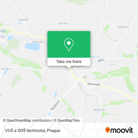 Карта VOŠ a SOŠ technická
