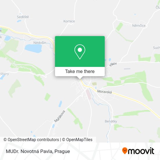 Карта MUDr. Novotná Pavla
