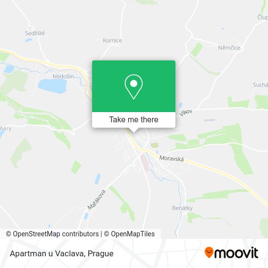Карта Apartman u Vaclava