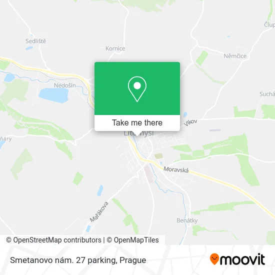 Карта Smetanovo nám. 27 parking