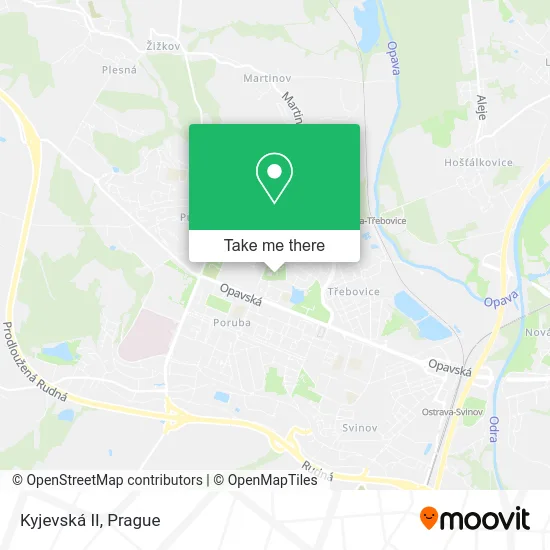 Kyjevská II map