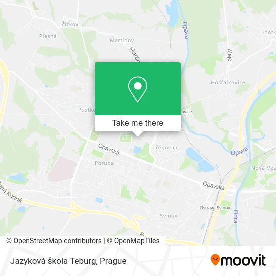 Карта Jazyková škola Teburg