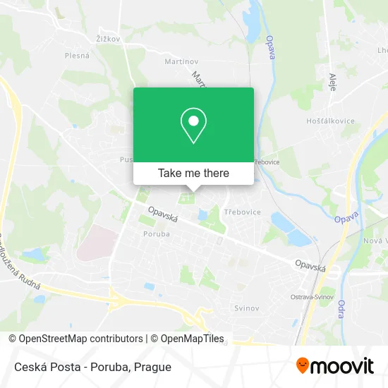 Карта Ceská Posta - Poruba