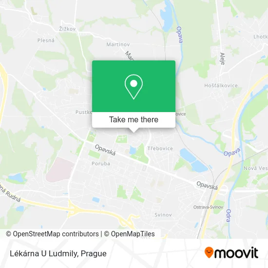 Карта Lékárna U Ludmily