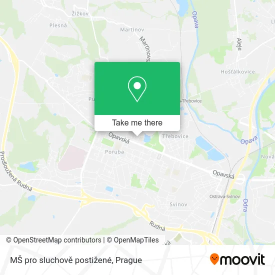 Карта MŠ pro sluchově postižené