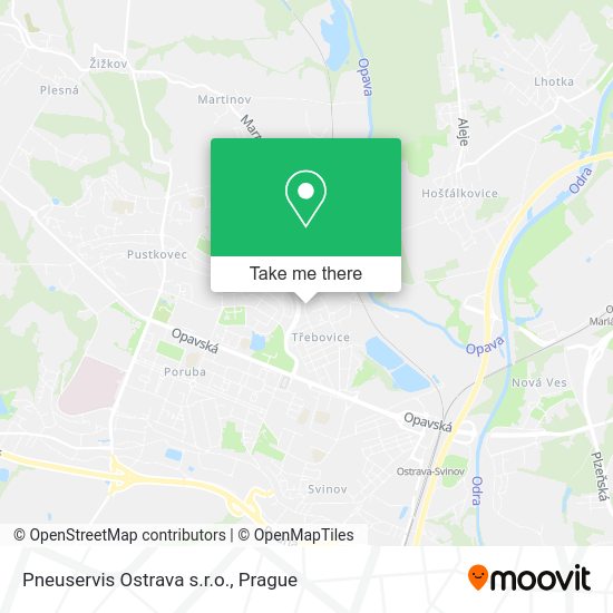 Карта Pneuservis Ostrava s.r.o.