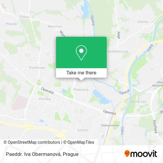 Карта Paeddr. Iva Obermanová