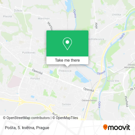 Карта Pošta, 5. května